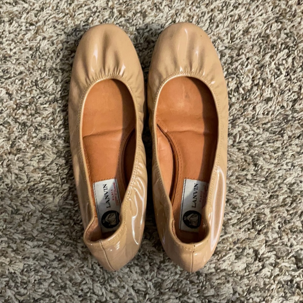Lanvin flat shoes, neutral color sz 6.5